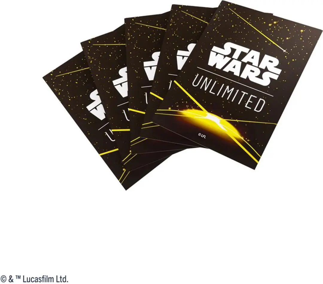 Gamegenic Star Wars Unlimited Art Sleeves - Card Back Geel