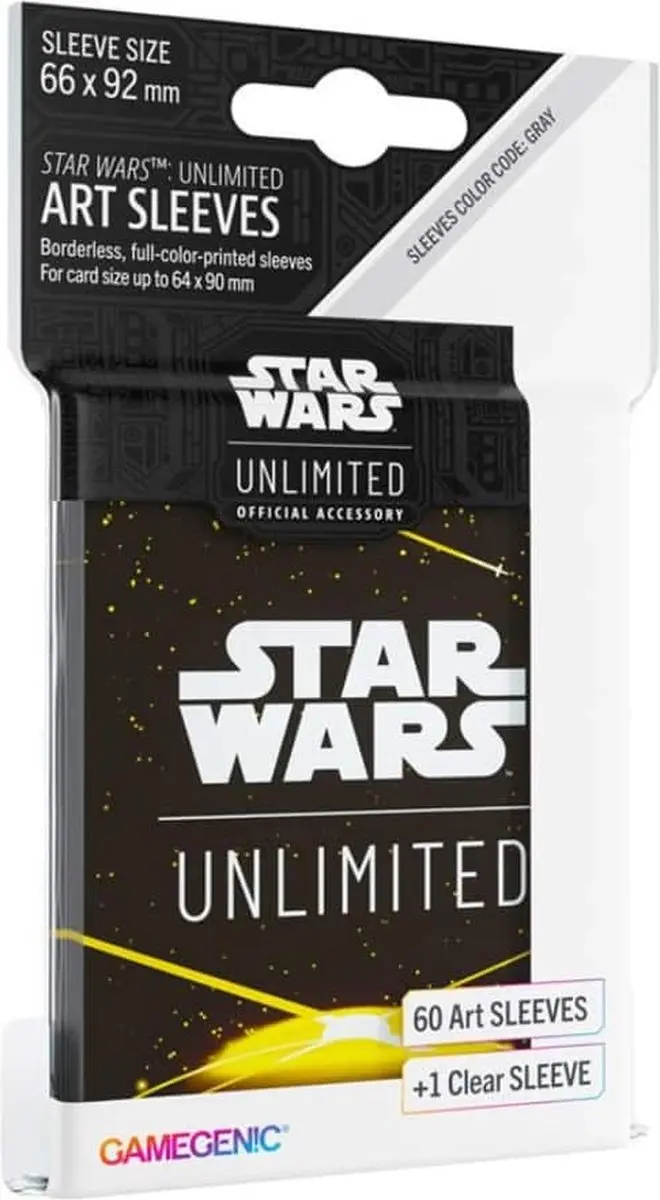 Gamegenic Star Wars Unlimited Art Sleeves - Card Back Geel