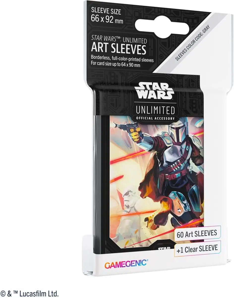Gamegenic Star Wars Unlimited Art Sleeves Mandalorian