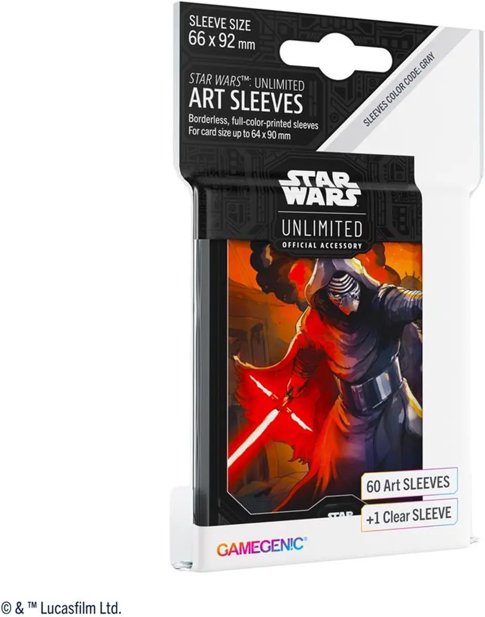 Gamegenic Star Wars Unlimited Kylo Ren Art Sleeves