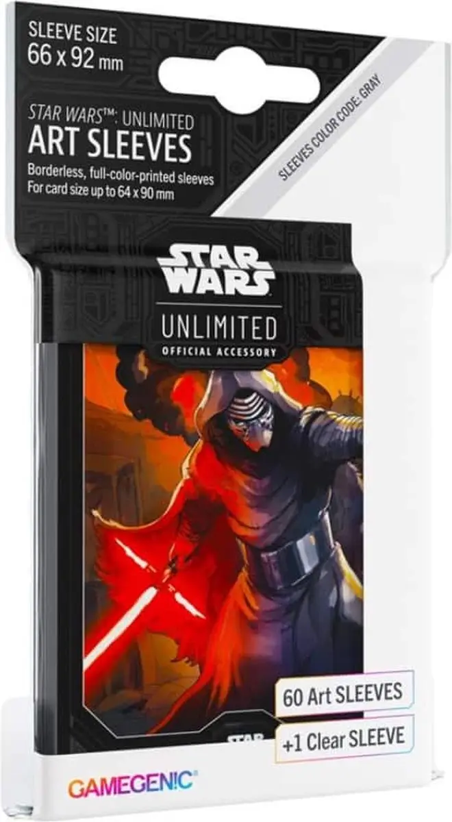 Gamegenic Star Wars Unlimited Kylo Ren Art Sleeves - 4 Spelers
