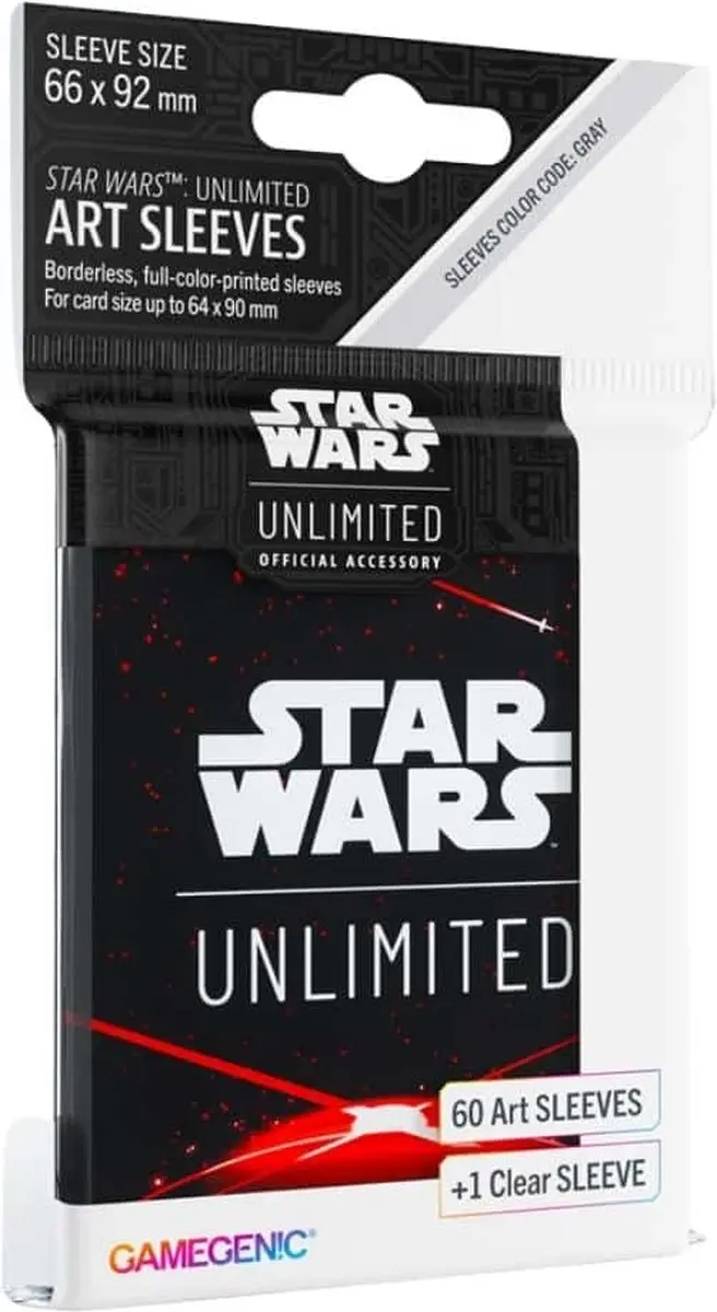 Gamegenic Star Wars Unlimited Art Sleeves Space Red