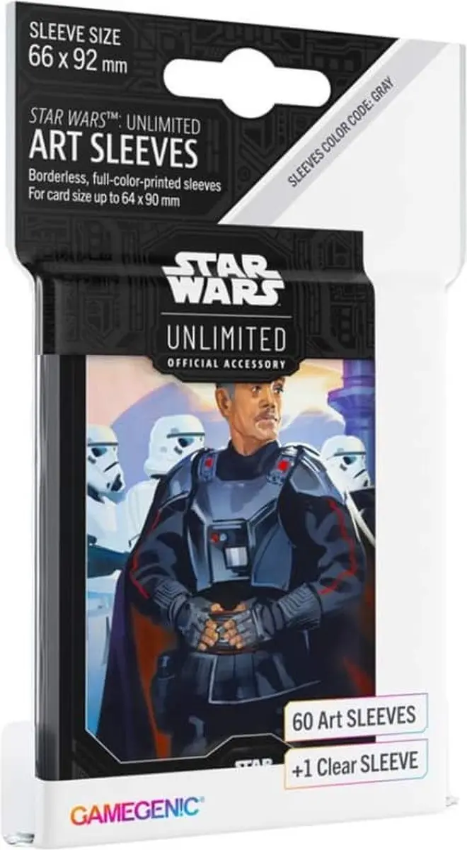 Gamegenic Star Wars Unlimited Moff Gideon Art Sleeves - 4 Spelers