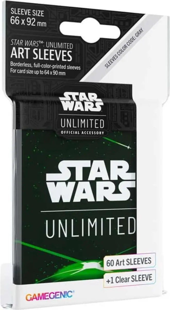 Gamegenic Star Wars Unlimited Art Sleeves Card Back Green