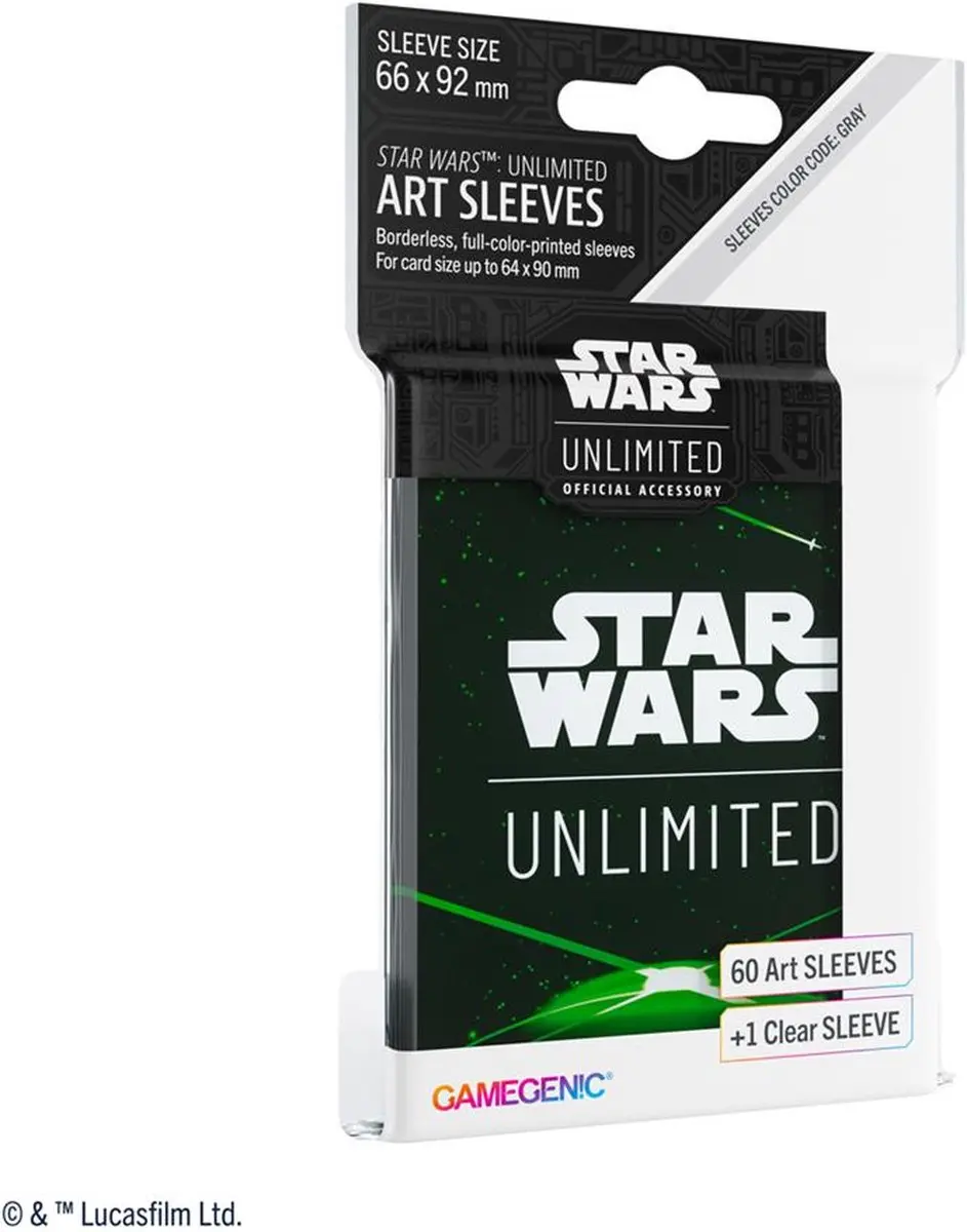 Gamegenic Star Wars Unlimited Art Sleeves Card Back Green