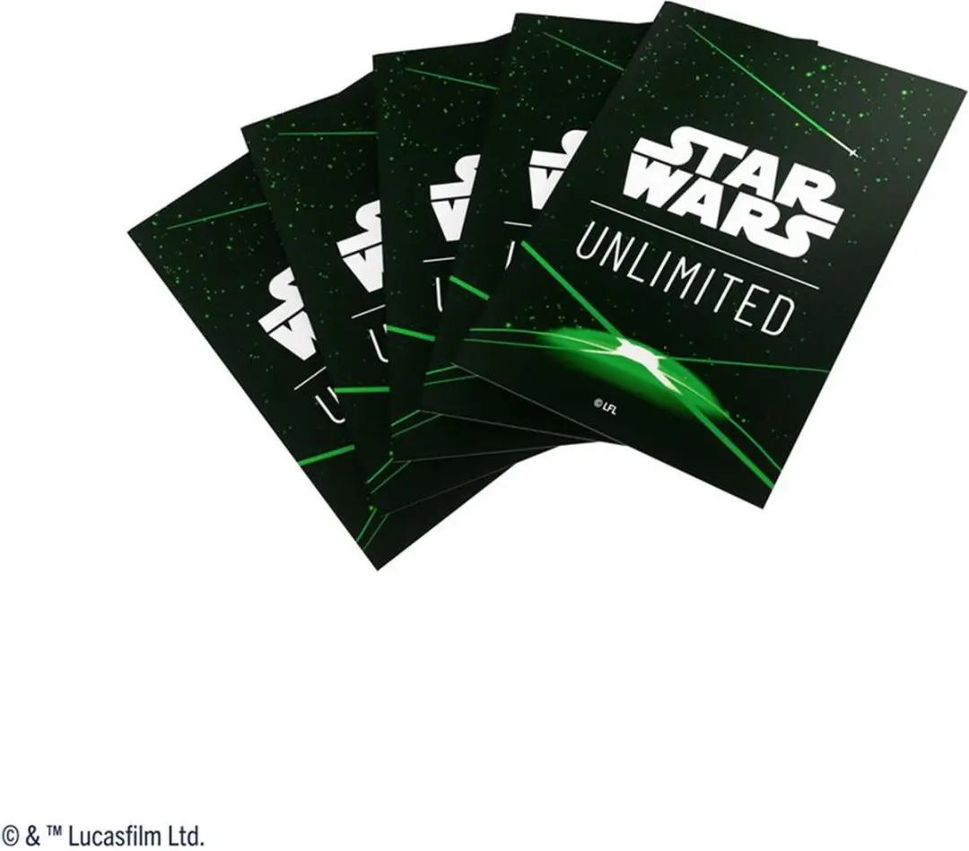 Gamegenic Star Wars Unlimited Art Sleeves Card Back Green