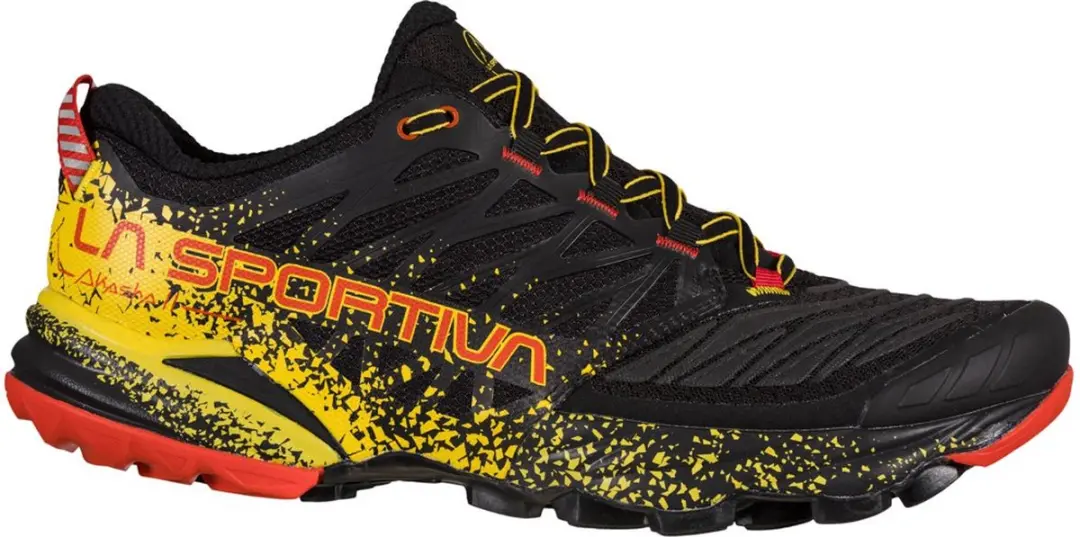 La Sportiva Akasha II Trailrunningschoenen Heren - 44 - Black/Yellow