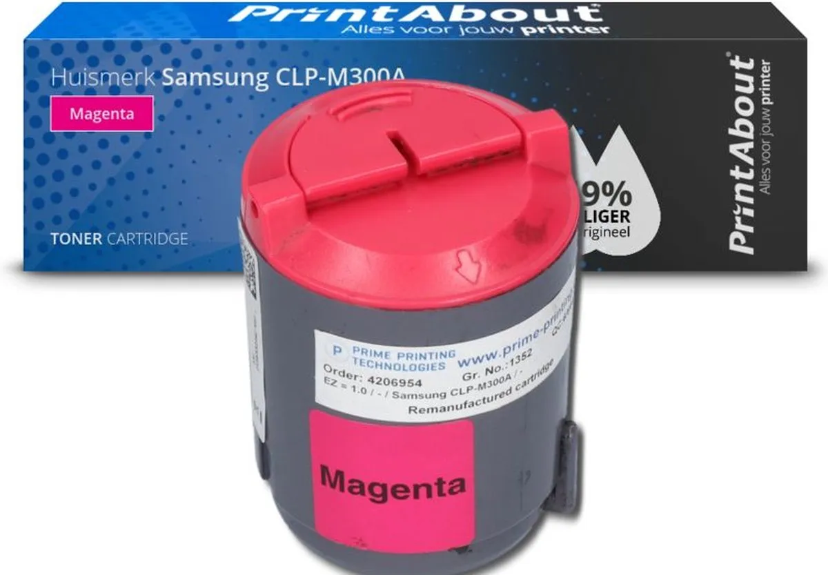PrintAbout CLP-M300A Magenta Toner - 2.250 pagina's - Samsung compatibel