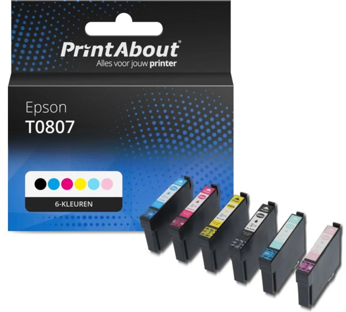 PrintAbout T0807-PA2 Inktcartridge