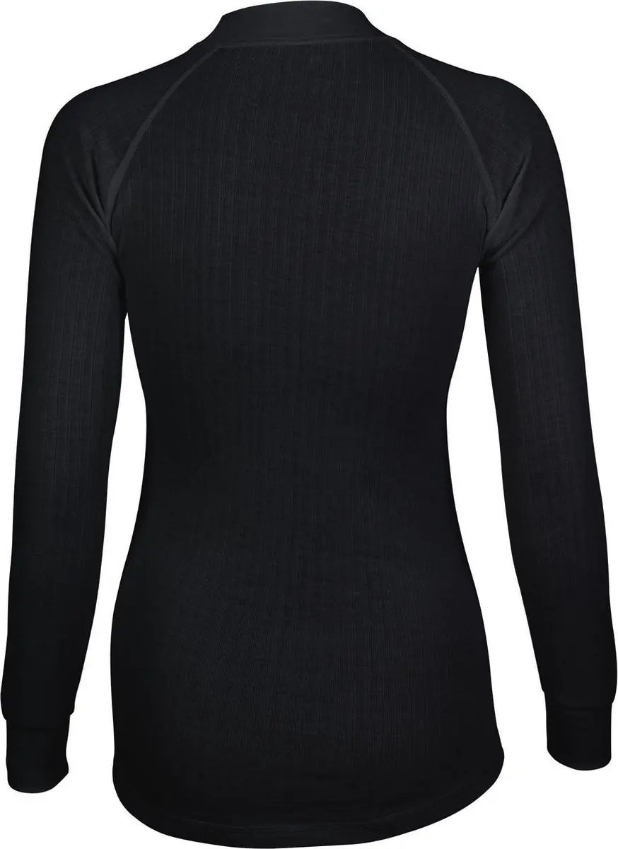 Avento Thermoshirt Lange Mouw - Vrouwen Maat 40 - Zwart