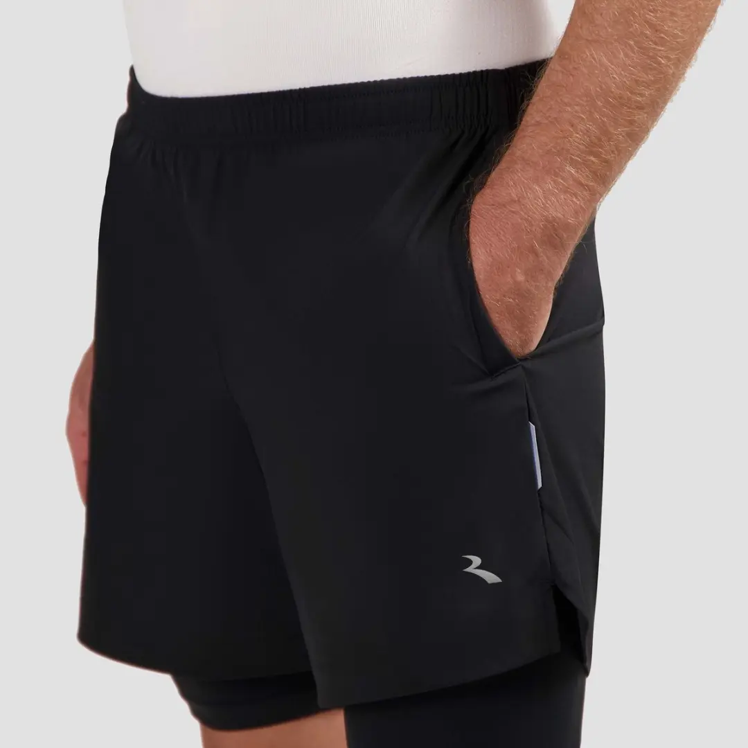 Rogelli Essential Heren Hardloopshort XXL - Telefoonzak - Zwart
