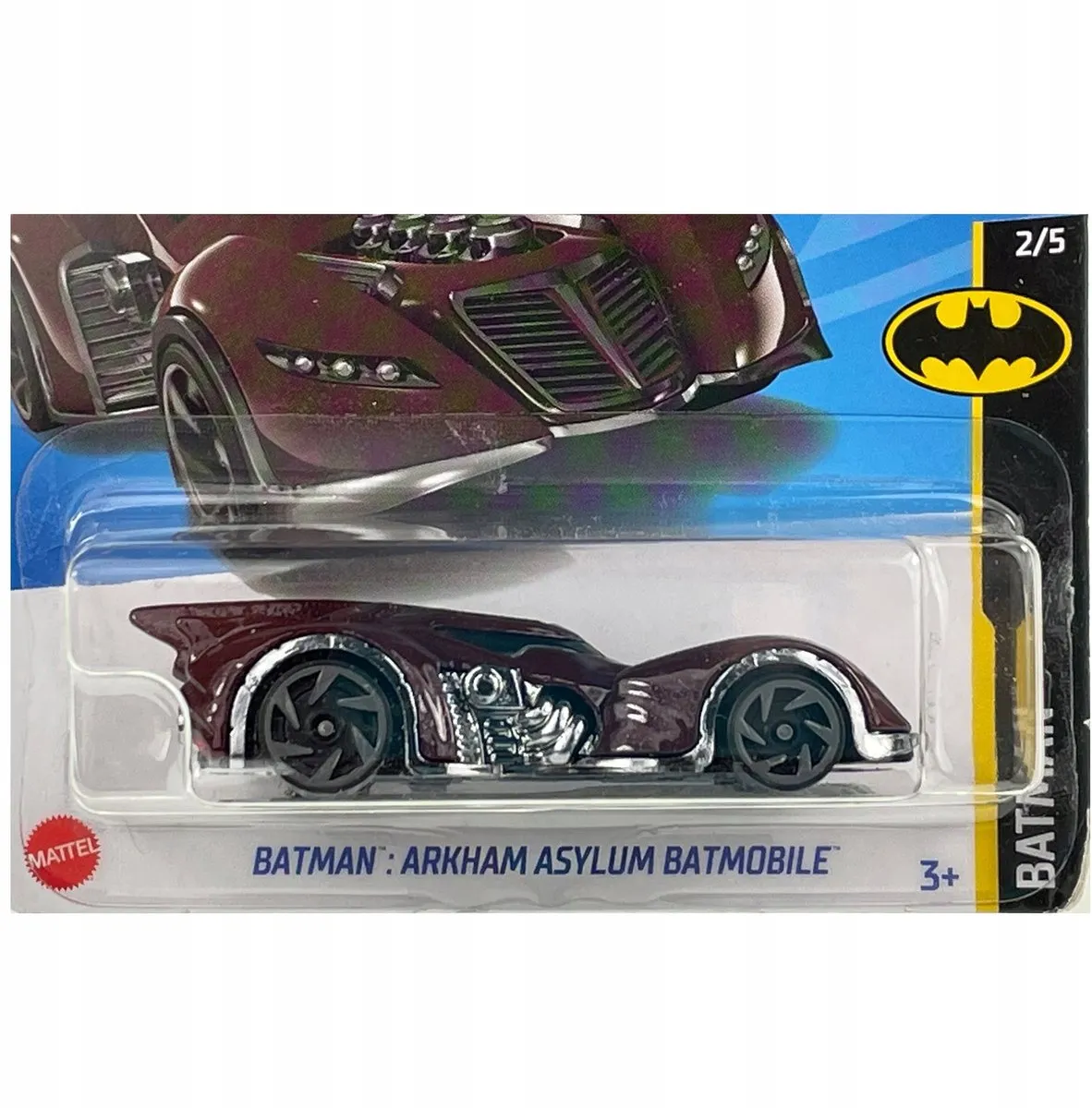 Hot Wheels Batman Arkham Asylum Batmobile HCW59 - Paars - afbeelding 2 van 3