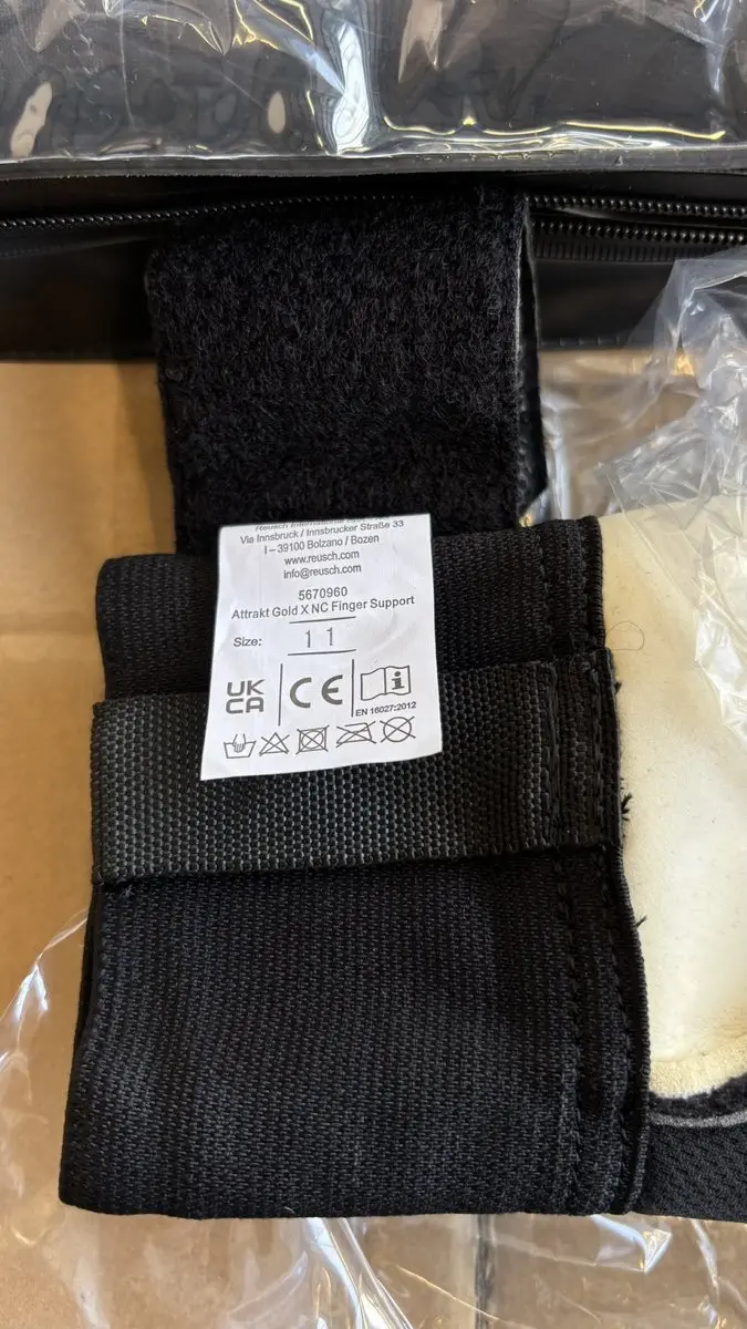 Reusch Attrakt Gold X Finger Support Keepershandschoenen - Maat 10 - Witzwart