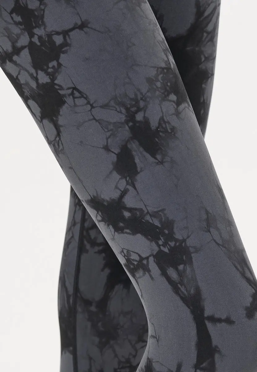 Athlecia Dames Theresa Tie Dye Seamless Tights - L - Antraciet