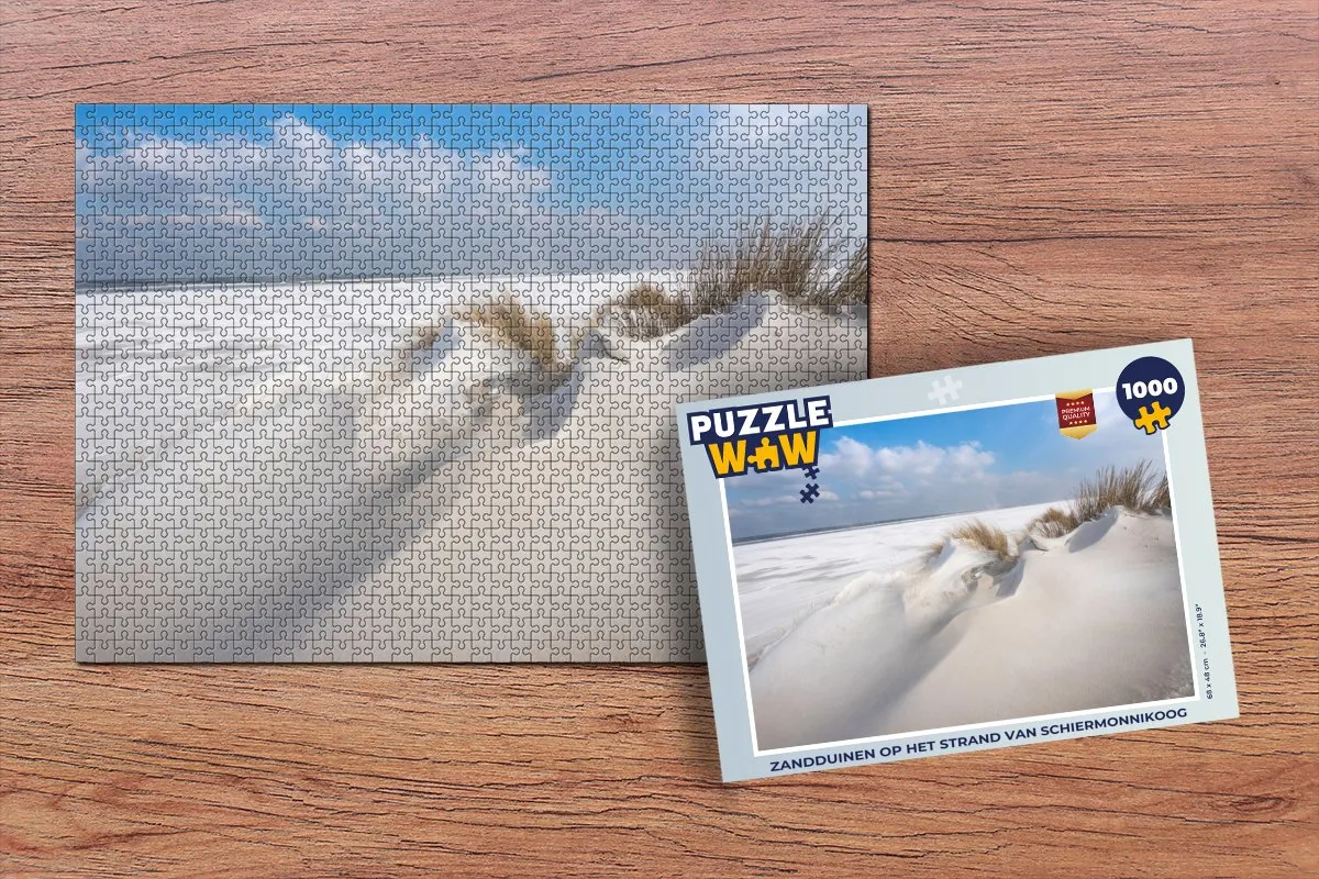 PuzzleWow Legpuzzel Zandduinen Schiermonnikoog 1000 Stuks - Multicolor