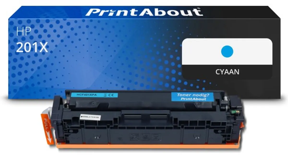 PrintAbout HP 201X CF401X Toner Cyaan