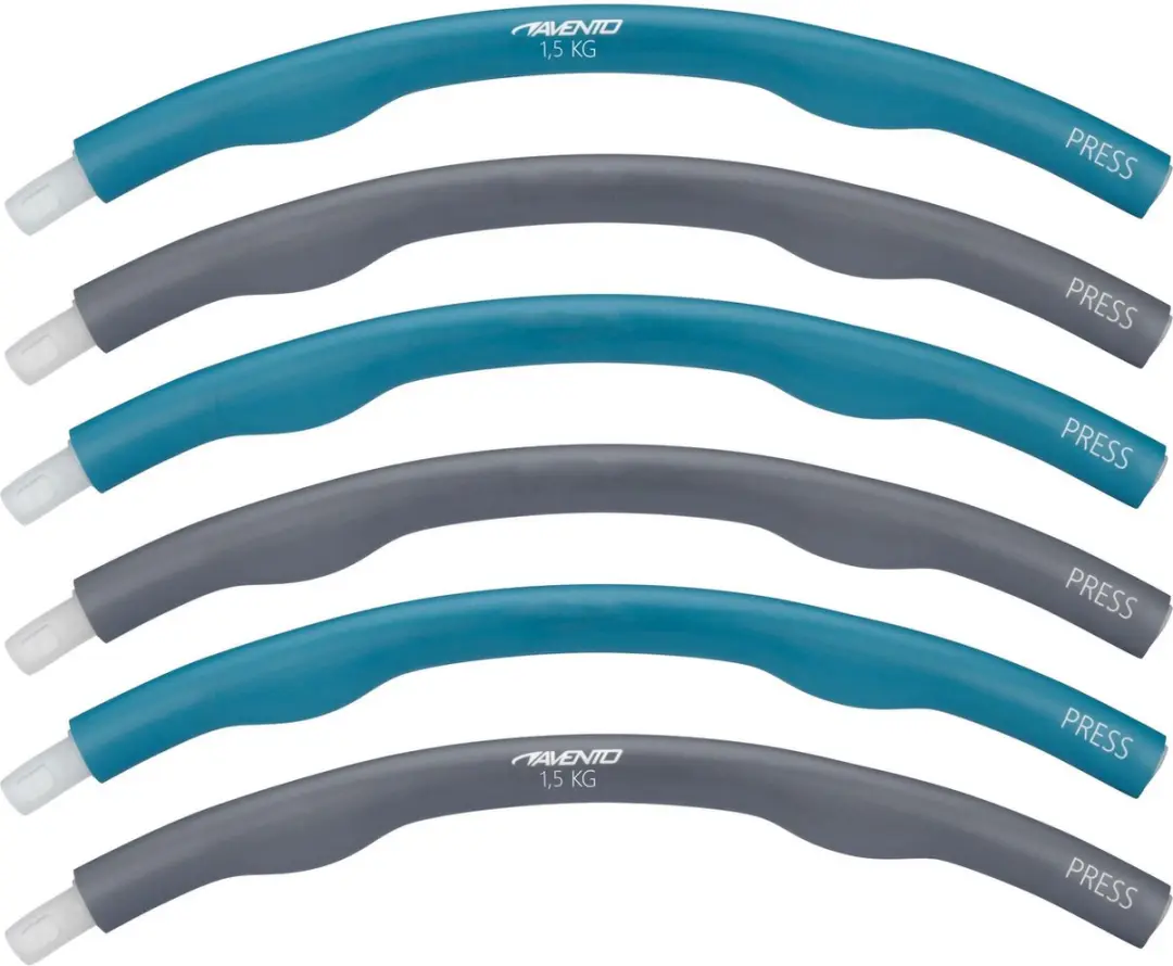 Avento Fitness Hoelahoop 1.5kg - Blauw/Grijs - Ø100cm