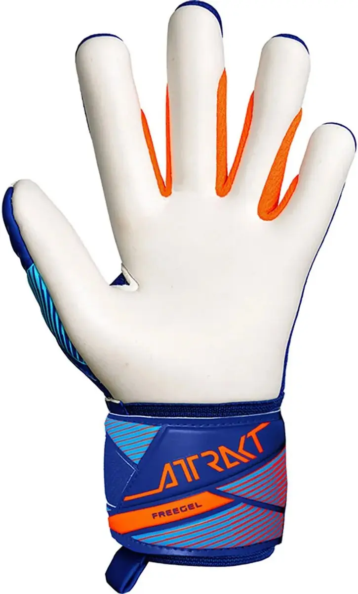 Reusch Attrakt Freegel Advance Junior Sharp Blue Keepershandschoenen Kinderen - Maat 6