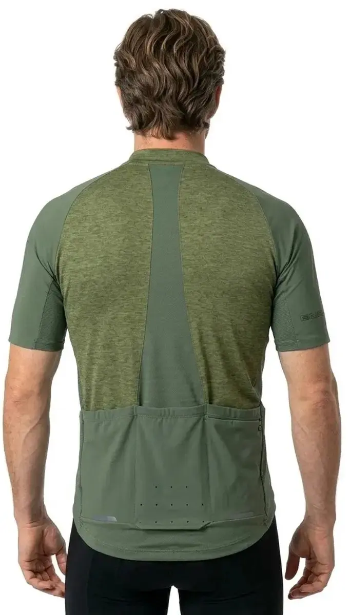 Endura GV500 Reiver Wielertrui - L - Olive Green
