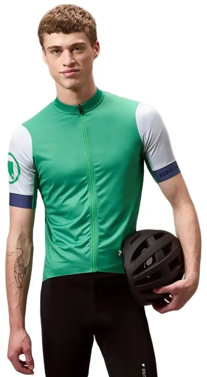 Endura Fs260 Korte Mouw Wielertrui Groen S / Relaxed Man