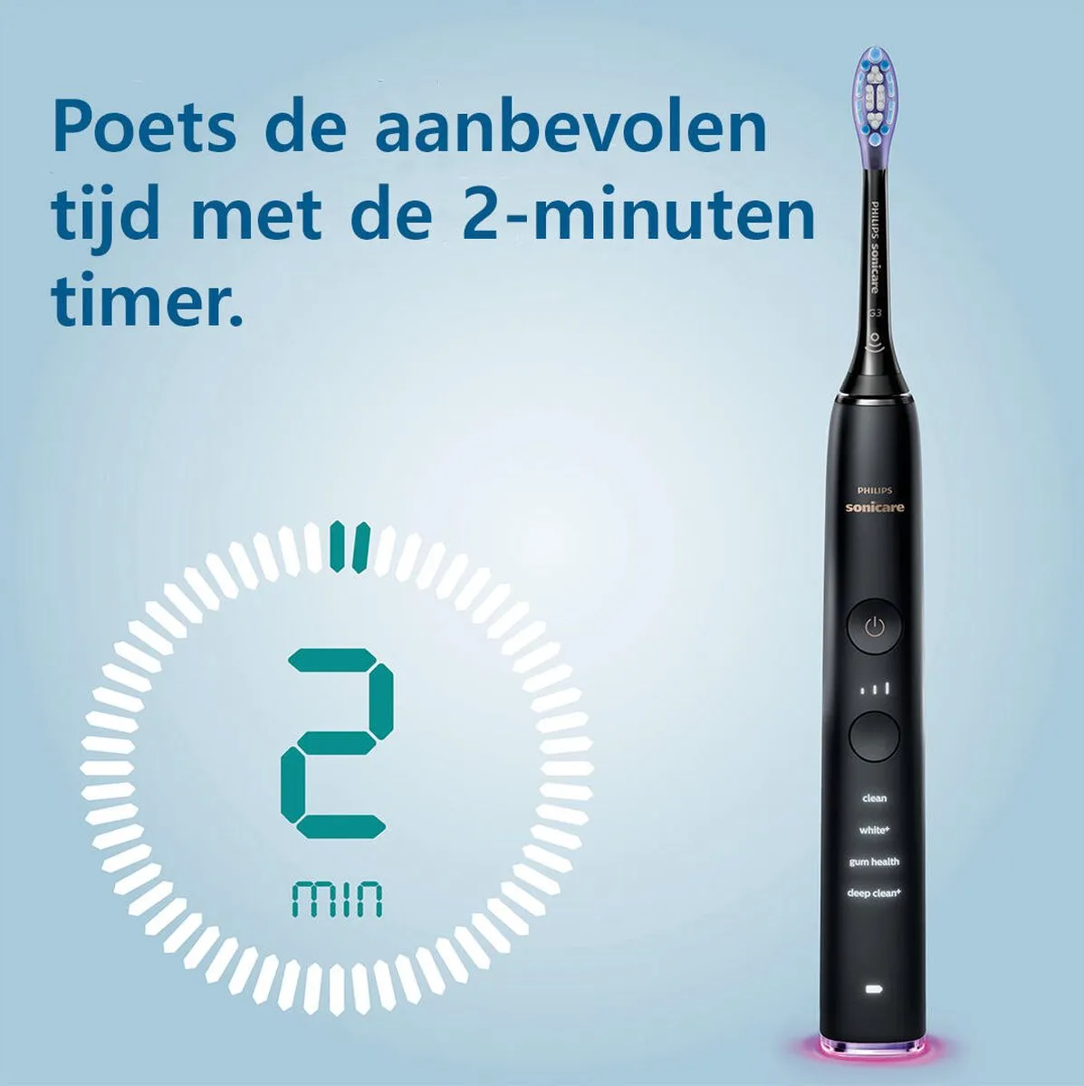 Philips Sonicare DiamondClean 9000 HX3886/43 Elektrische Tandenborstel - Zwart