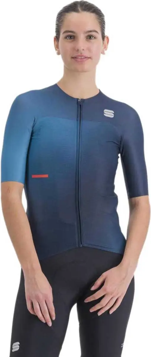 Sportful Light Pro Korte Mouw Wielertrui Blauw S Vrouw