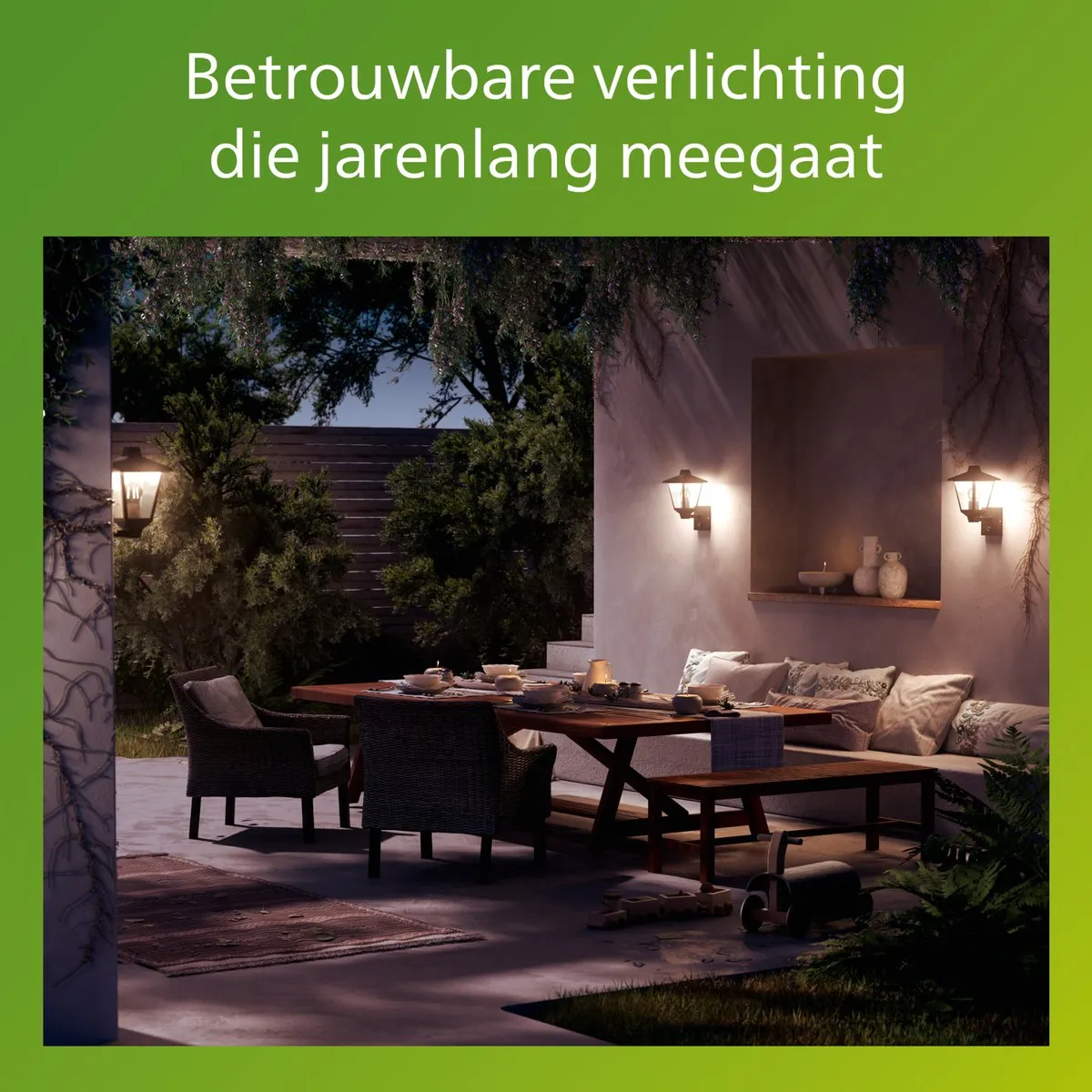 Philips Kinno Wandlamp - Buitenlamp - Bewegingssensor - Zwart - E27 fitting - Maximaal 25W - Weerbestendig; IP44 - Staande wandlamp