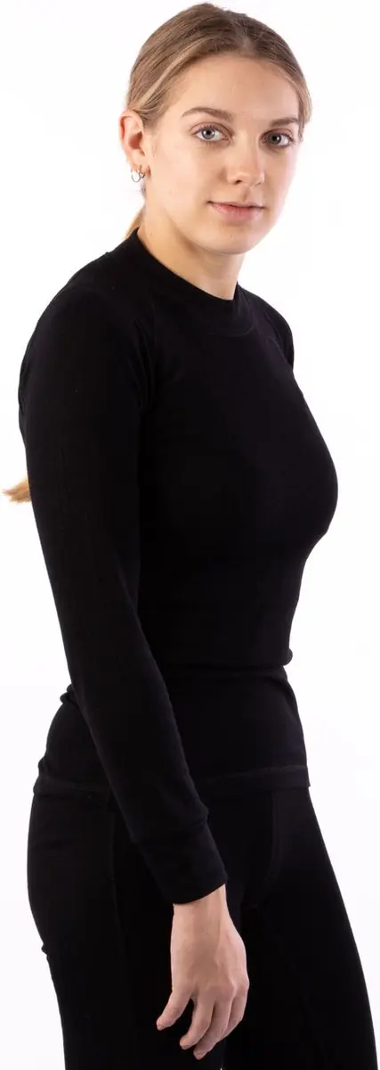 Avento Thermoshirt Lange Mouw Vrouwen - 2-Pack Zwart