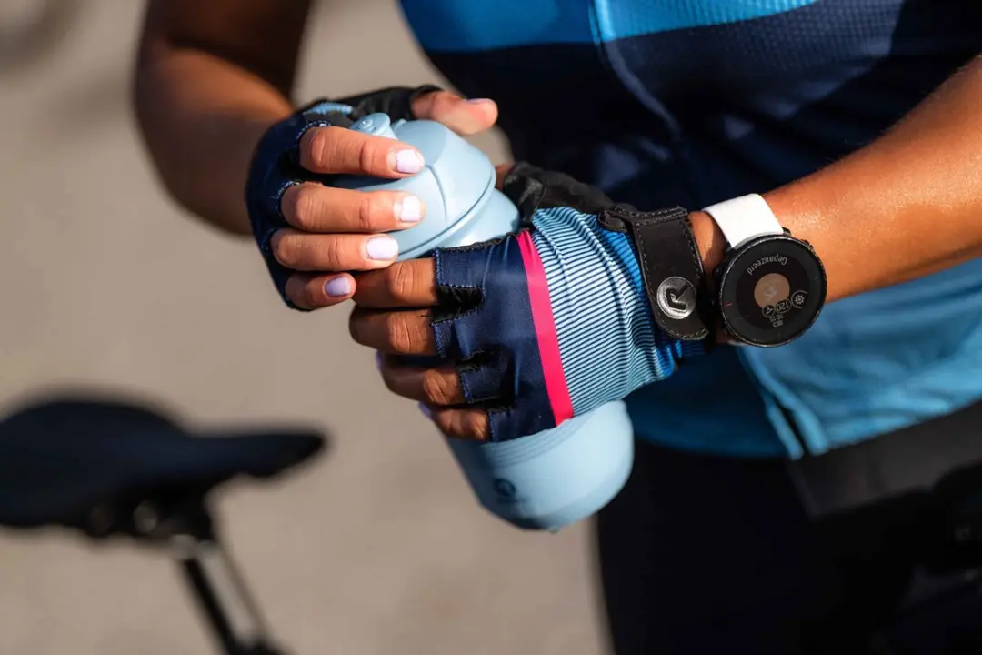 Rogelli Impress II Fietshandschoenen Dames - Korte Vinger - Blauw/Roze/Zwart - Maat L
