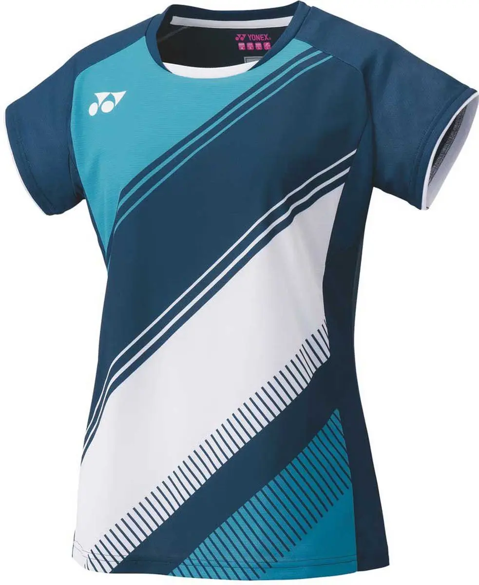 Yonex French National Team T-shirt Met Korte Mouwen Blauw XS Vrouw