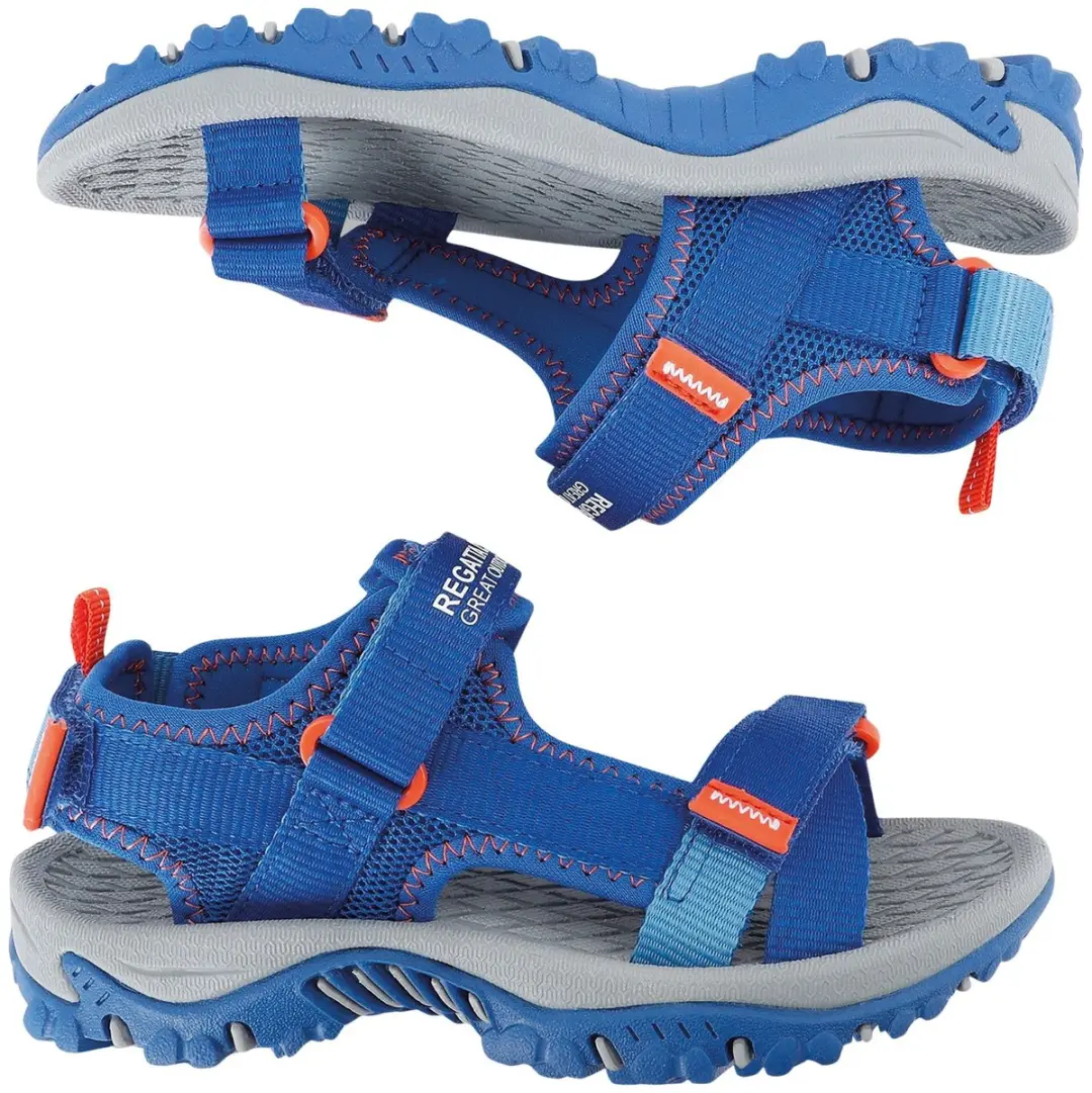 Regatta Blaze Sandalen Junior RKF870-0WA - 31 - Blauw/ Oranje/ Grijs - afbeelding 6 van 6