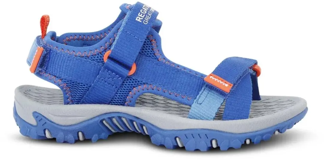 Regatta Blaze Sandalen Junior RKF870-0WA - 31 - Blauw/ Oranje/ Grijs - afbeelding 2 van 6