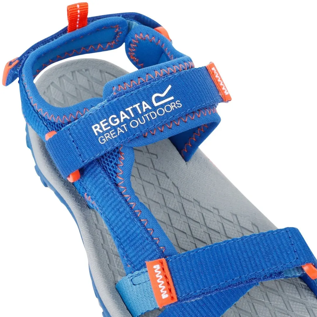 Regatta Blaze Sandalen Junior RKF870-0WA - 31 - Blauw/ Oranje/ Grijs - afbeelding 5 van 6