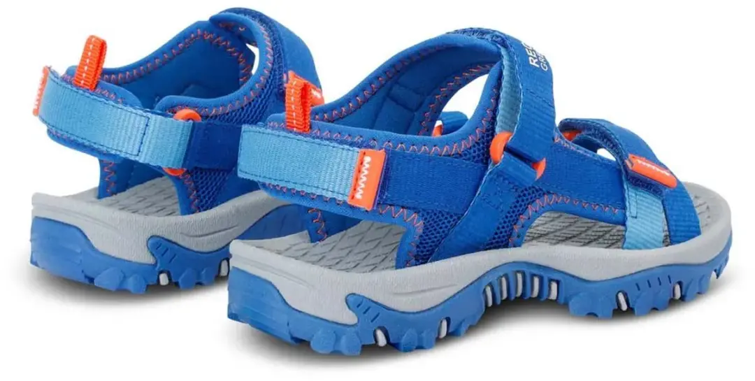 Regatta Blaze Sandalen Junior RKF870-0WA - 31 - Blauw/ Oranje/ Grijs - afbeelding 4 van 6