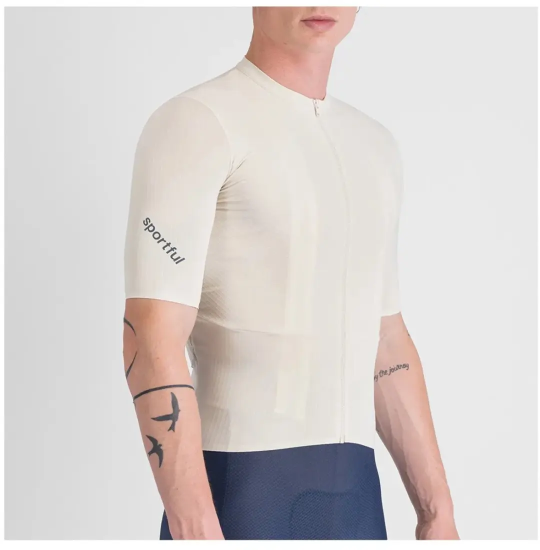 Sportful Hyperepic Korte Mouw Wielertrui S - Cream