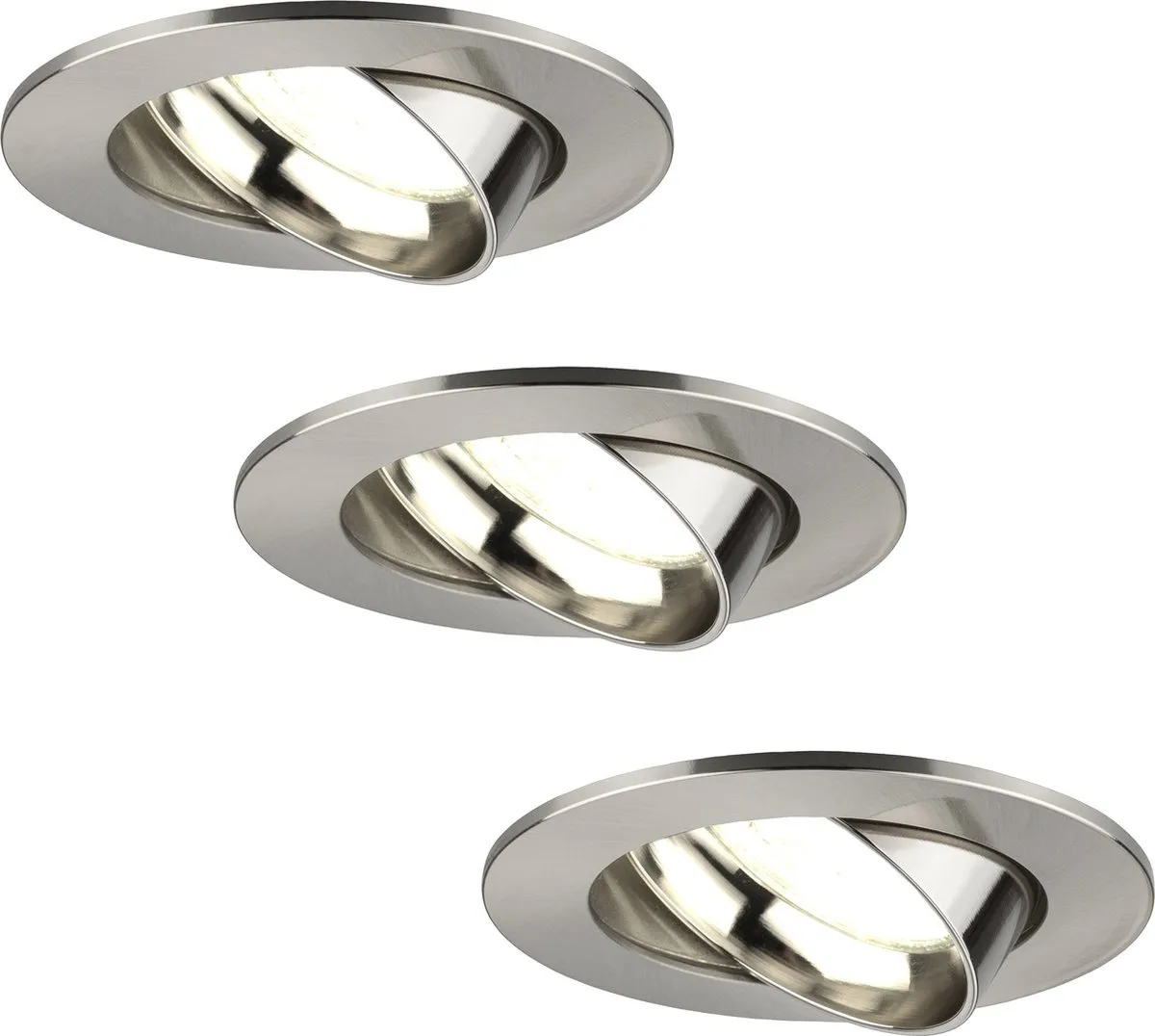 Ledvion 3X Inbouwspot Rio RVS