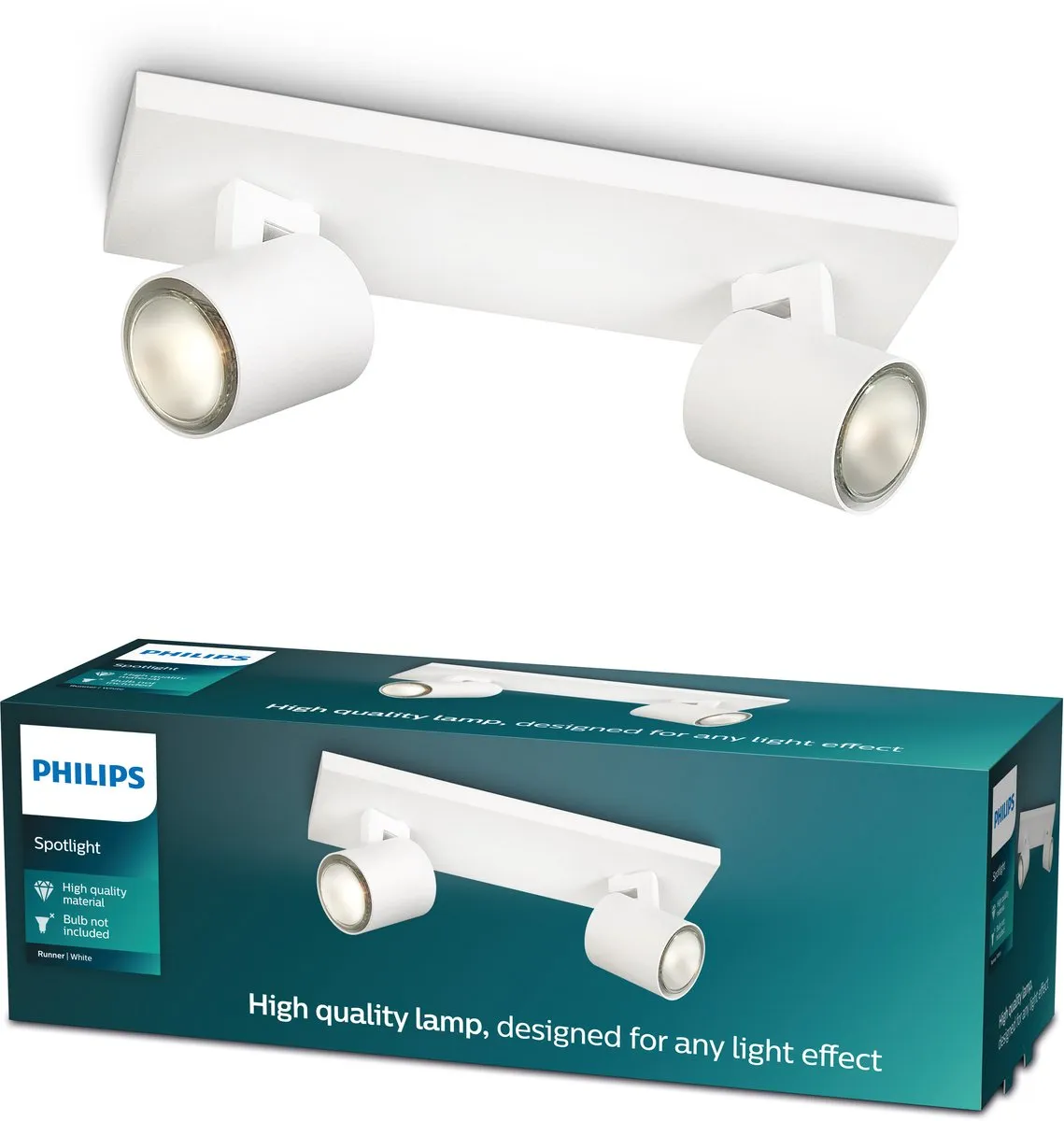 Philips Runner Opbouwspot 2-lichts