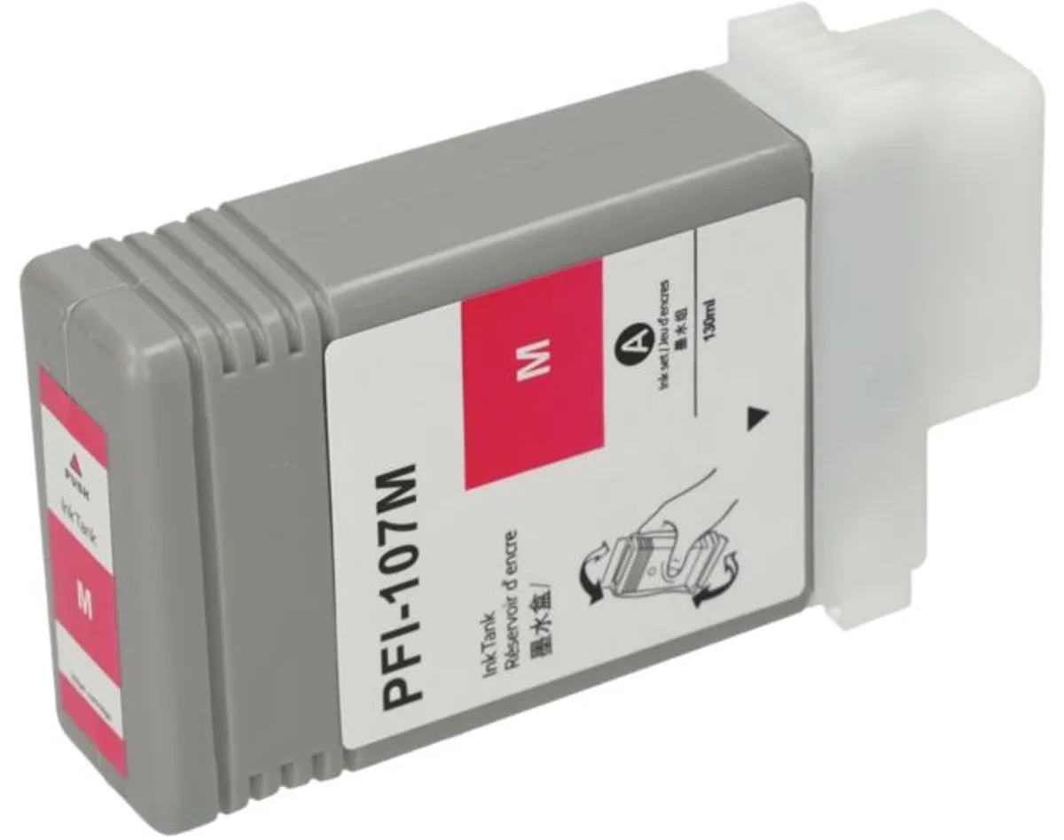 PrintAbout PFI-107M Inktcartridge - Magenta - 130ml - o.a. Canon imagePROGRAF