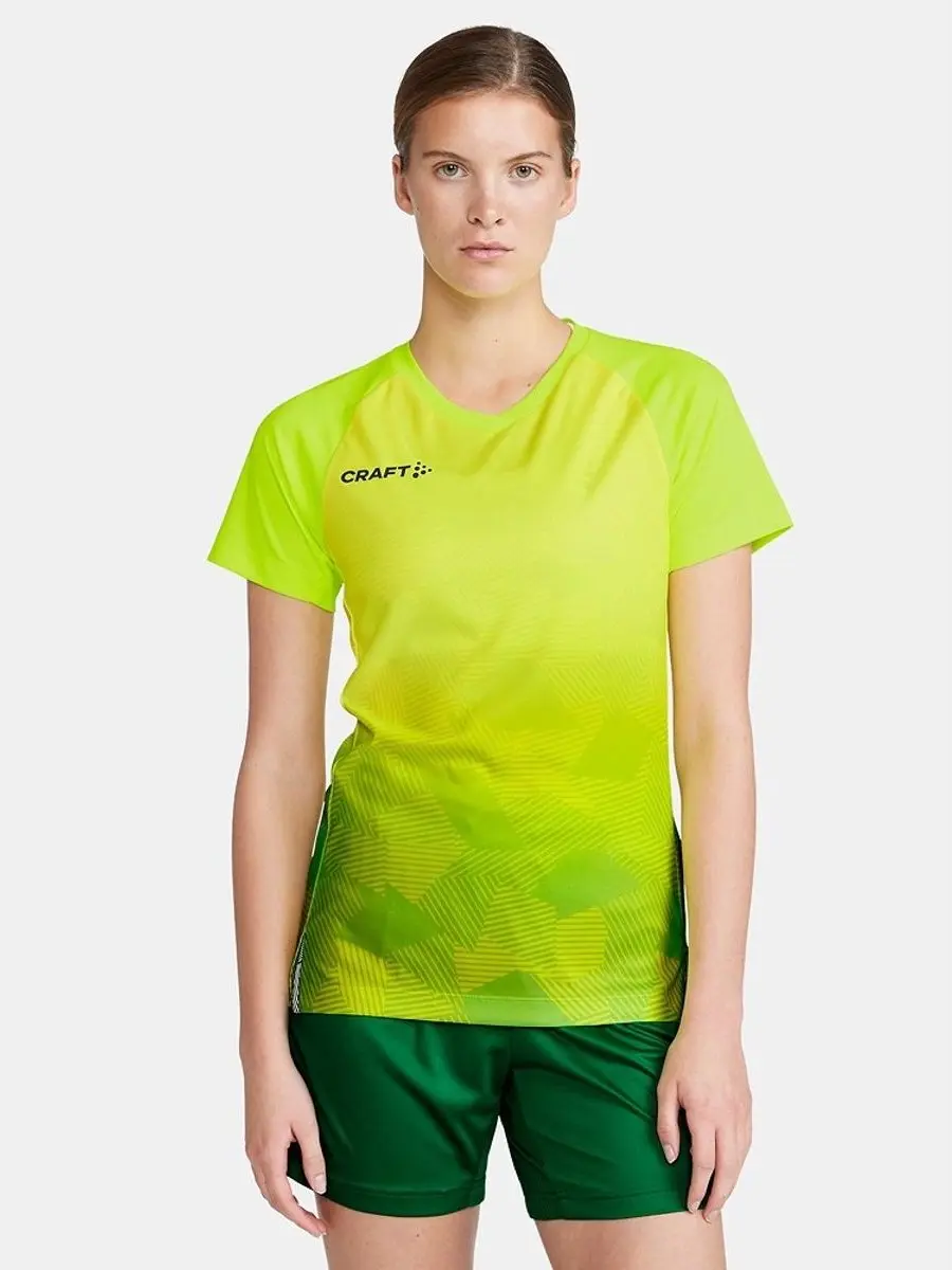 Craft Premier Fade Shirt Dames - Fluogeel S