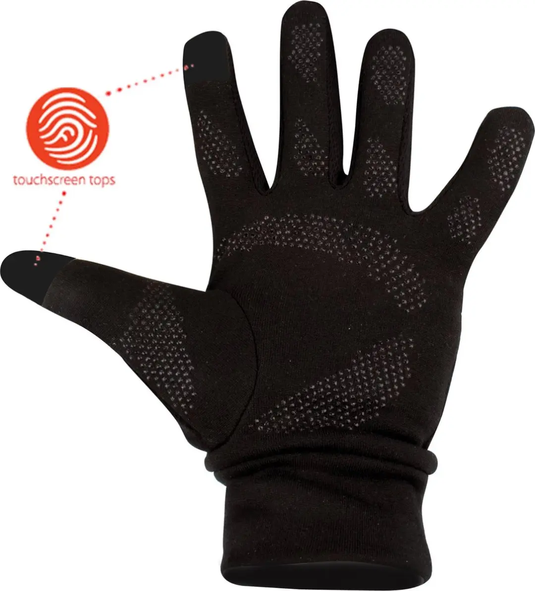 Avento Sporthandschoenen Touchscreen Basic Black - S/M