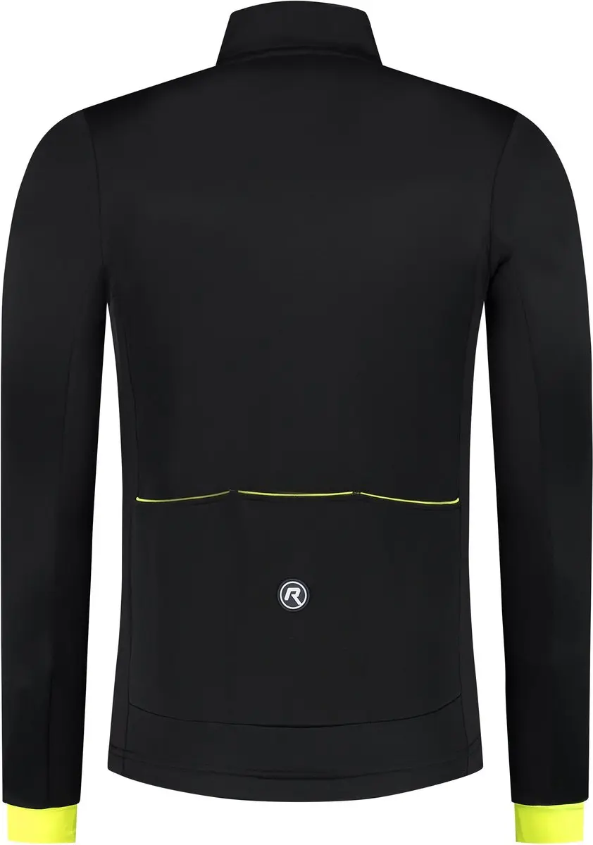 Rogelli Core Heren Fietsshirt XL - 3 Zakken - Zwart/Fluorgeel