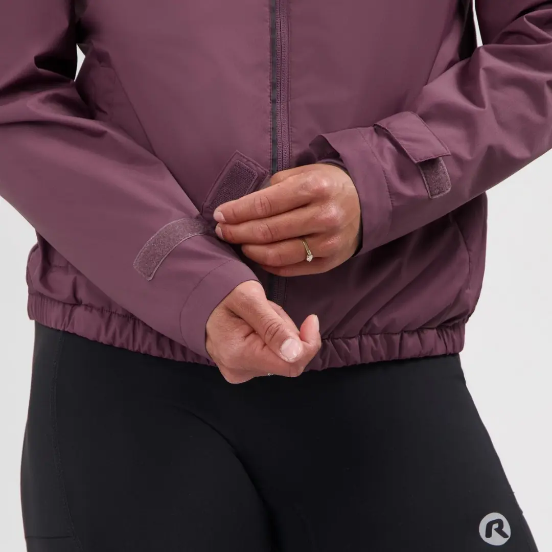 Rogelli Essential Dames Hardloopjack - 3 Zakken - Reflecterend - Aubergine