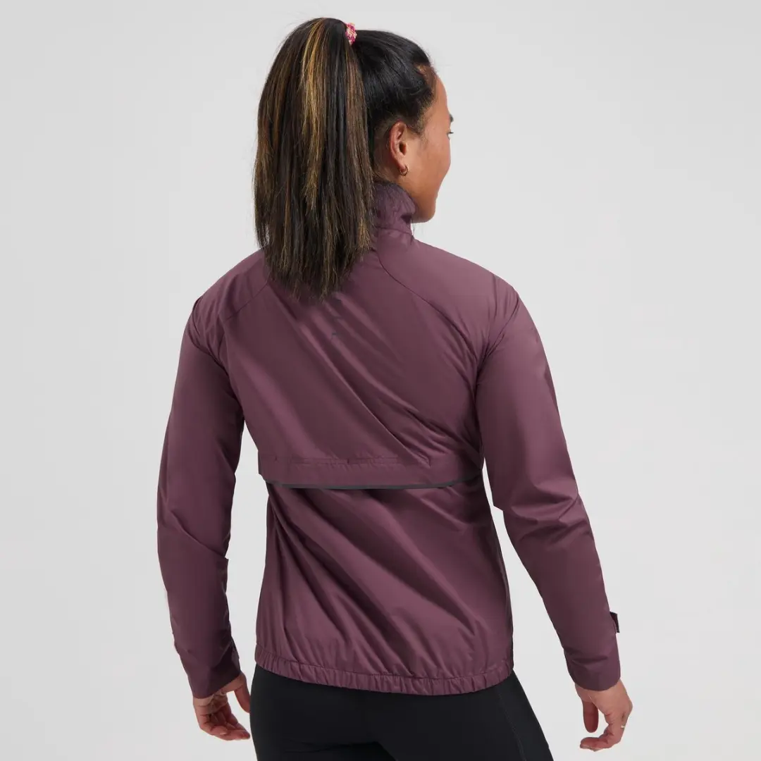 Rogelli Essential Dames Hardloopjack - 3 Zakken - Reflecterend - Aubergine