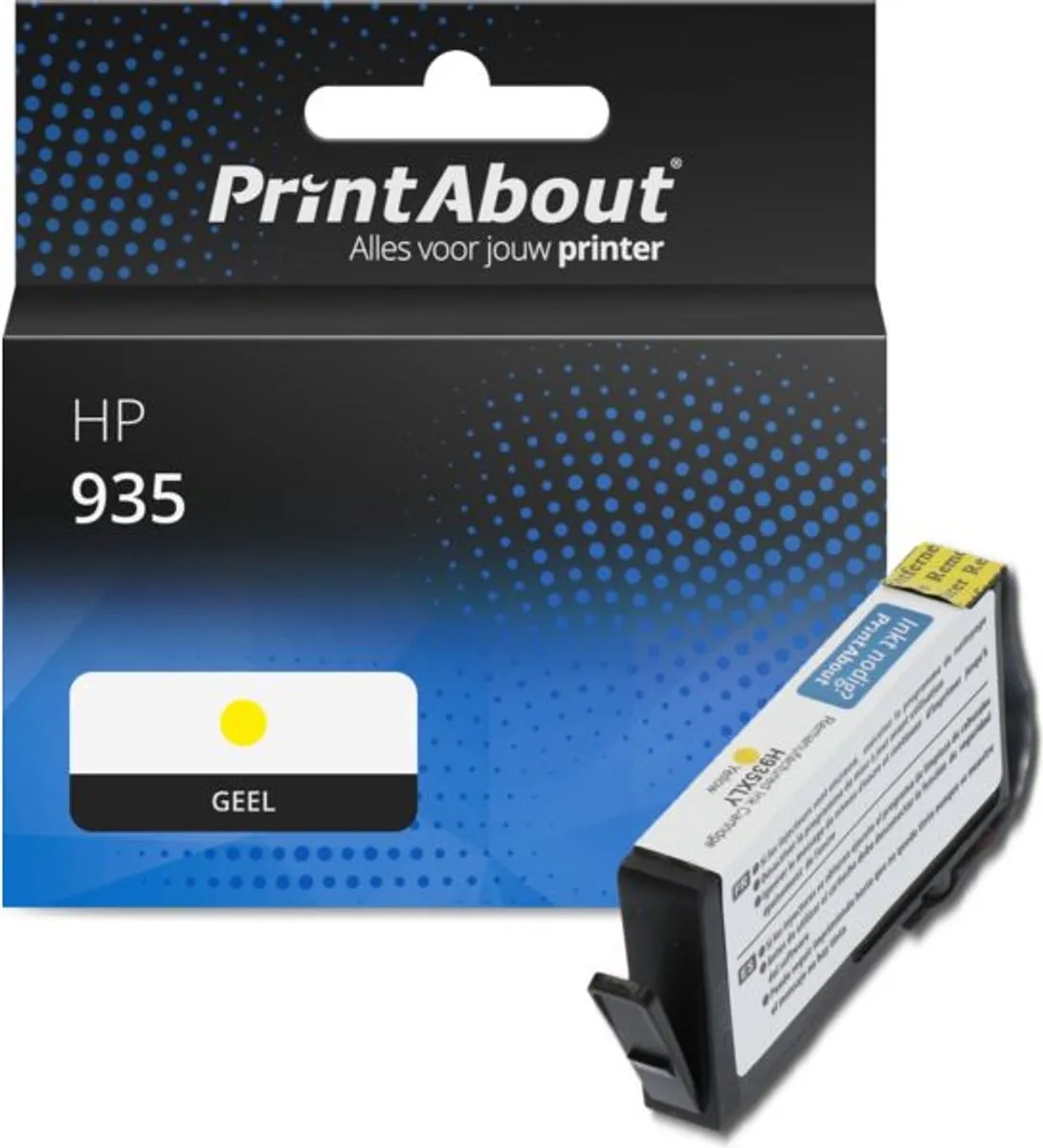 PrintAbout Inktcartridge C2P22AE Geel - 15.8ml - o.a. HP OfficeJet