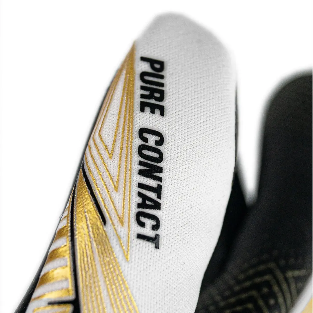 Reusch Pure Contact Gold X GluePrint Strapless Keepershandschoenen 9.5 - Goud/Wit/Zwart