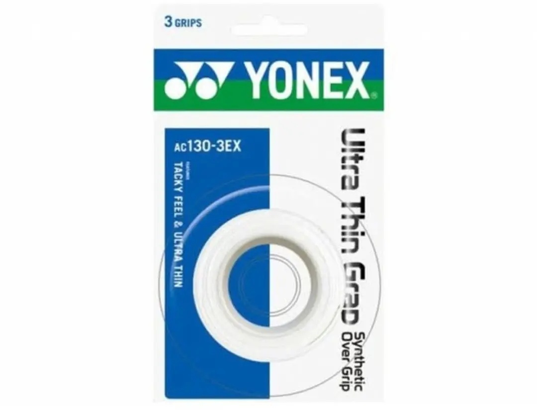 Yonex Overgrip Ac130-3ex Extra Dun 3 Stuks Wit