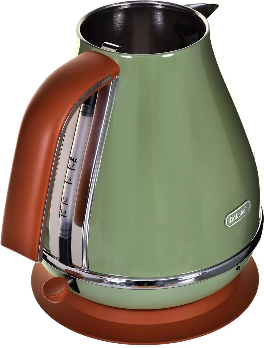 De’Longhi Icona Vintage KBOV 2001.GR Waterkoker - 1.7L - 2000W - Groen - afbeelding 6 van 6