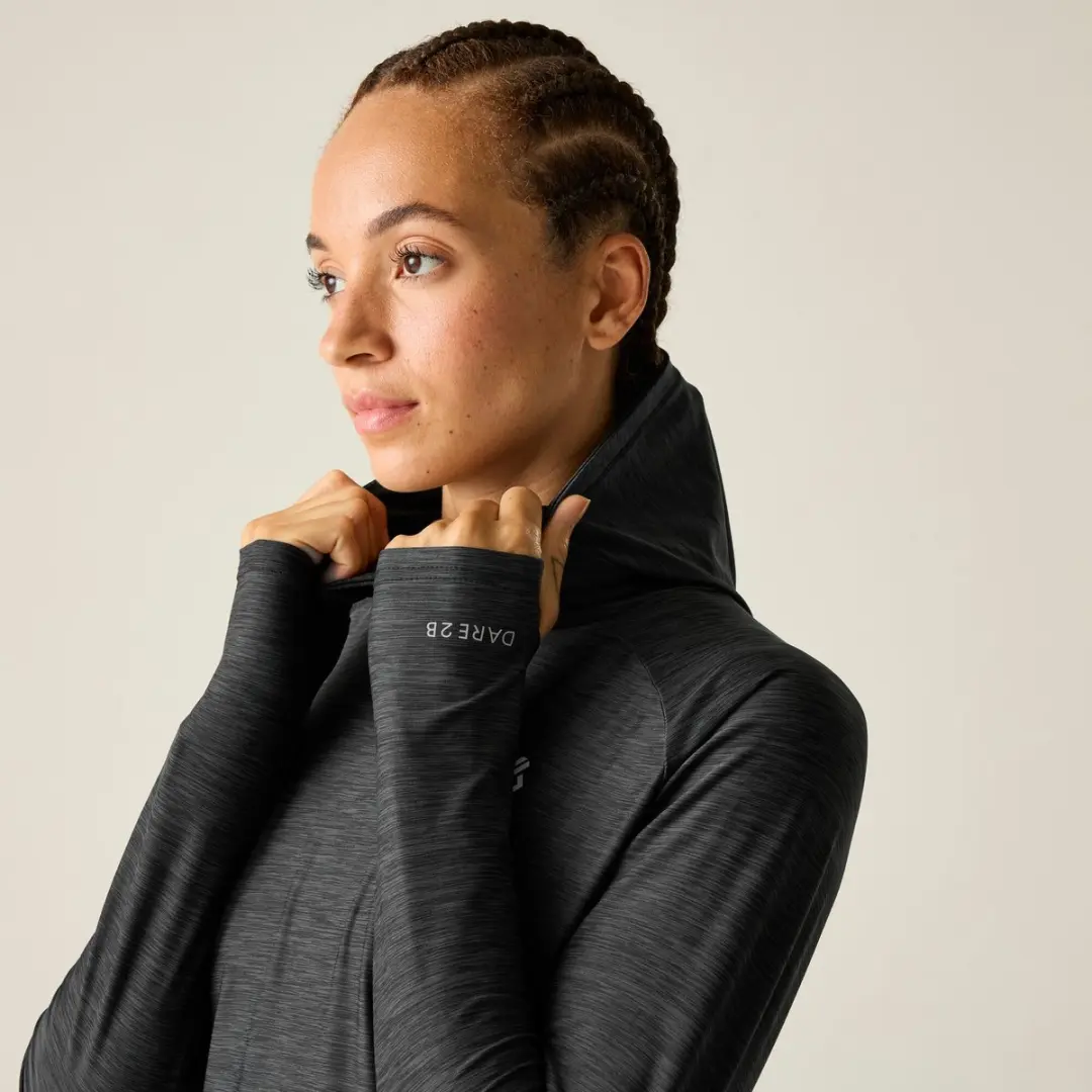Dare 2b Sprint City Vochtregulerend Sport Hoodie DWT456 - Maat 42 - Zwart