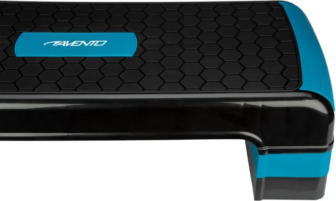 Avento Fitness Stepbank Groot - Zwart/Blauw - 3 Hoogtes