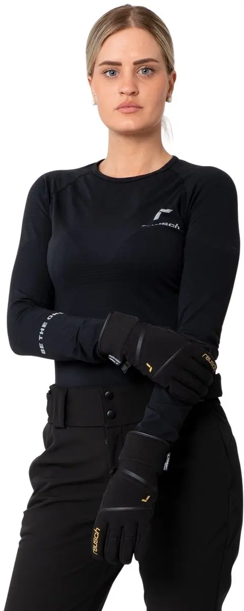 Reusch Tessa Stormbloxx Skihandschoenen - Zwart/Goud